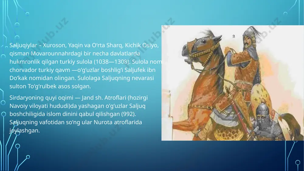 saljuqiylar davrida movarounnahrdagi ijtimoiy–iqtisodiy munosabatlar - Page 3
