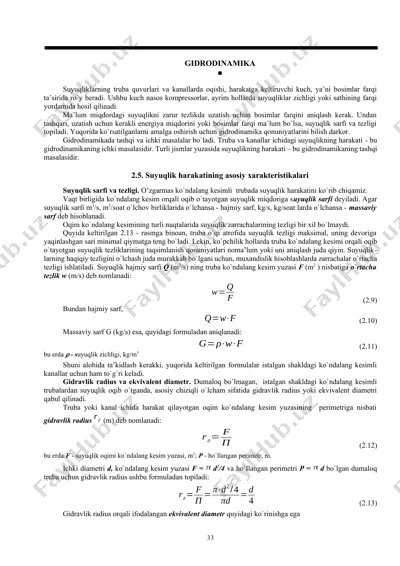 gidrodinamika — DOCX