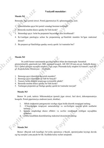 diuretik preparatlar — DOCX