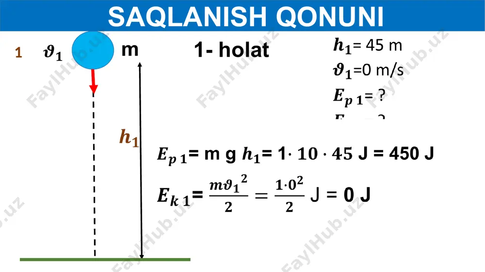 mexanik energiyaning saqlanish qonuni - Page 4
