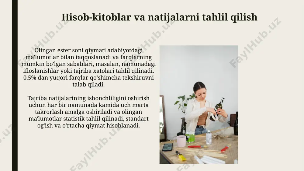 efir moylarining efir sonini aniqlash - Page 5