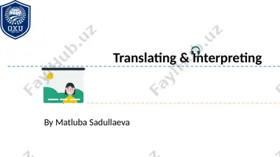 translation types and categories — PPTX