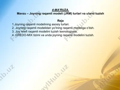 joyning raqamli modeli — PPTX