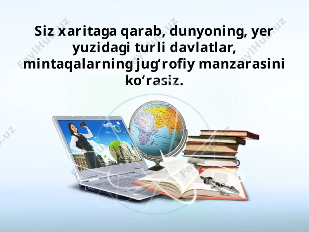 ekstremizmdir. «ekstremizm» lotincha so‘z bo‘lib, siyosatda ashaddiy, murosasiz qarash va choralarga moyillikni bildiradi. «aqida» arabcha so‘z bo‘lib, ishonch degan ma’noni bildiradi hamda rad etmasdan, muhokama qilmasdan bajarish lozim bo‘lgan qoida va talablarni ilgari suradi. adabiyot, san’at barcha zamonlarda ham ommaviylikka intilib kålgan. alisher navoiy bobomiz «yozganimni ulusg‘a marg‘ub et», ya’ni asarlarimni butun xalqqa manzur etgin, deb niyat qilgani bejiz emas. lekin haqiqiy ommaviy madaniyat bilan soxta ommaviy madaniyat o‘rtasida yer bilan osmoncha farq bor. «munojot», «ushshoq», «lazgi», «tanovar» singari musiqa san’atimiz namunalari xalqimiz o‘rtasida sevib tinglanadi. savol va topshiriqlar: 1. dunyoning mafkuraviy manzarasi deganda nimani tushunamiz? 2. hamma zamonlarda dunyoning mafkuraviy manzarasida asosiy o‘rin tutib keladigan narsa nima? 3. prezidentimiz islom karimovning bugungi dunyoning mafkuraviy manzarasi haqidagi fikrlari bizni qanday xavflardan ogoh etadi? 4. fikrga qarshi fikr, g‘oyaga qarshi g‘oya, jaholatga qarshi ma’rifat bilan kurashish, deganda, avvalo, nimani tushunamiz? 5. insonning qalbi va ongini buzishga qaratilgan zararli ta’sirlar qanday g‘arazli …