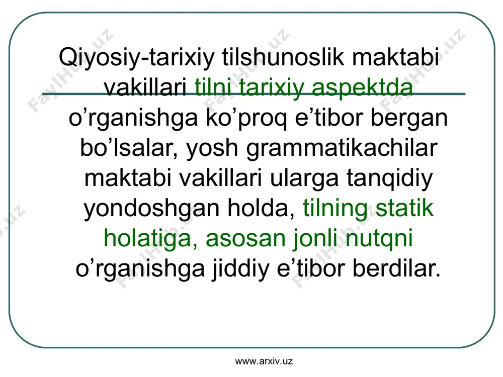 tilshunoslikning tarix fani bilan munosabati - Page 3