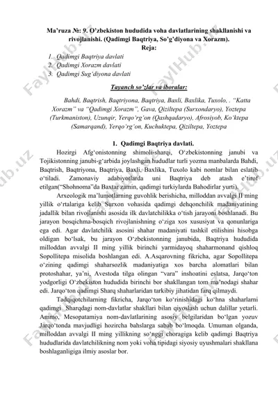 qadimgi baqtriya davlati — DOCX