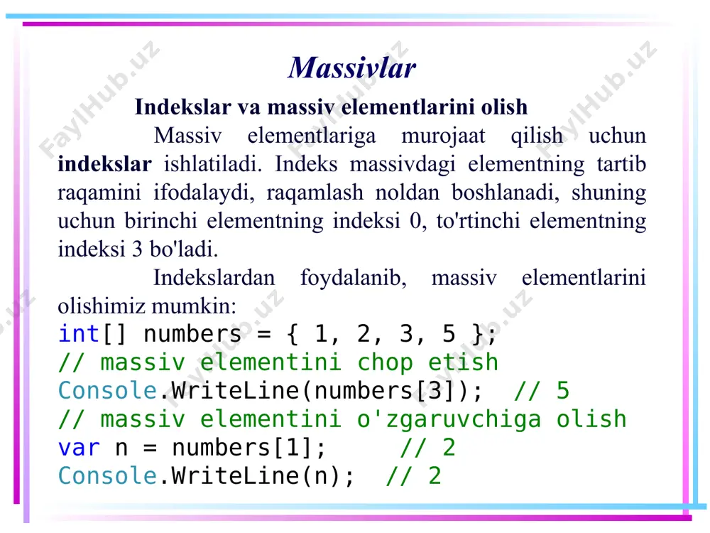 massivlar - Page 4