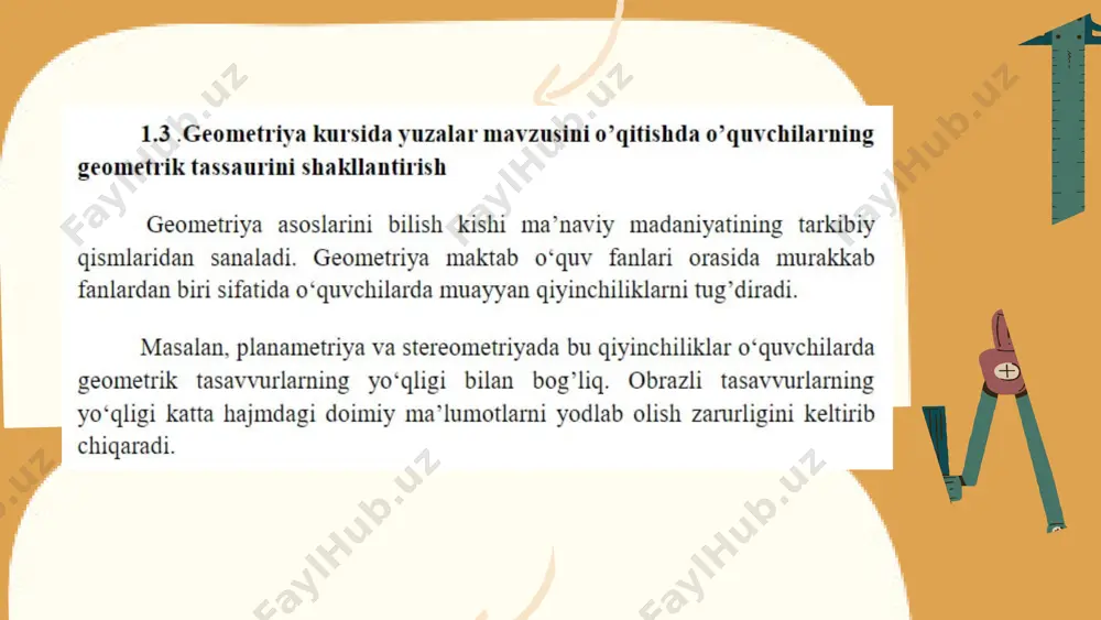 geometriya kursida yuzani o’qitish metodikasi - Page 5