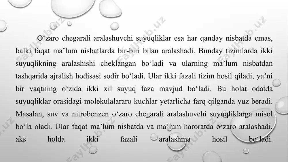 ppt kurs ishi: o‘zaro chegarali aralashuvchi suyuqliklarning holat diagrammalari - Page 4