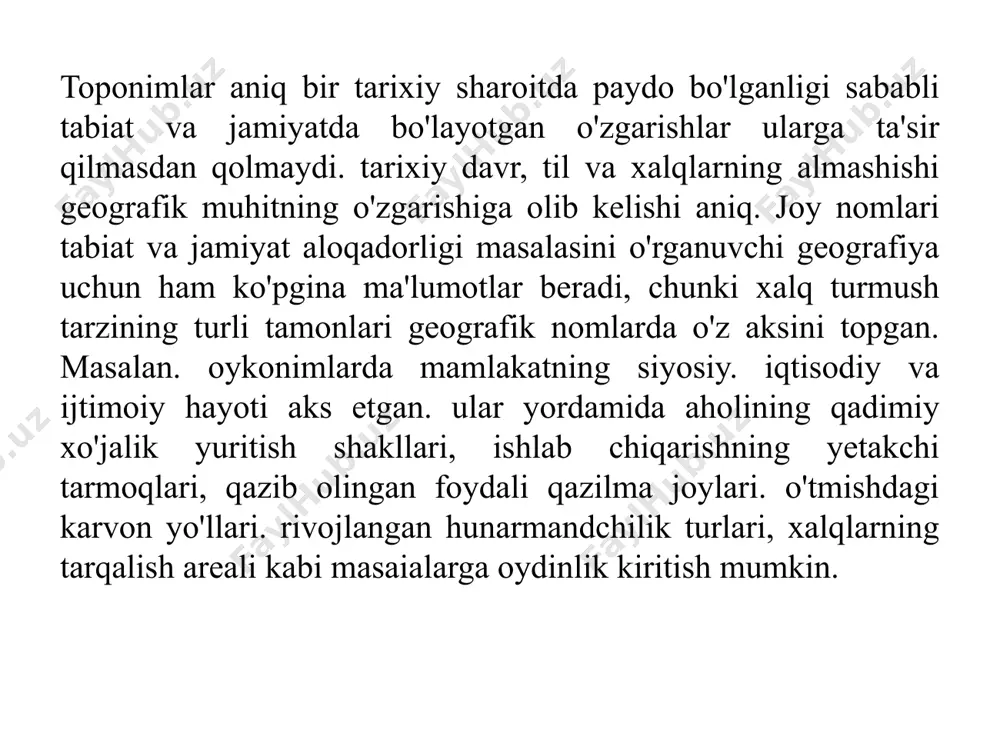 toponimikaning rivojlanish tarixi - Page 4