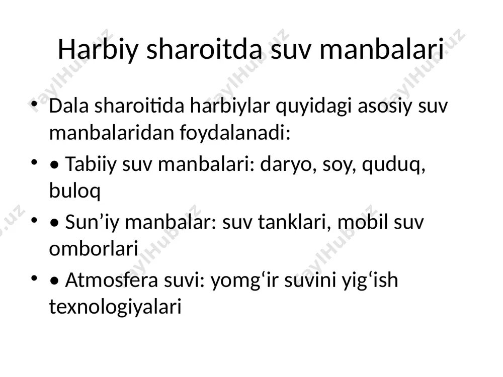 harbiy dala sharoitida ichimlik suvi ta’minoti - Page 3