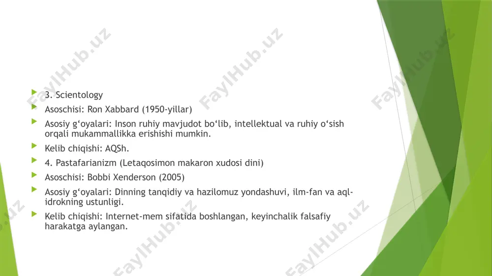 yangi diniy ta'limotlar va sektalar - Page 4
