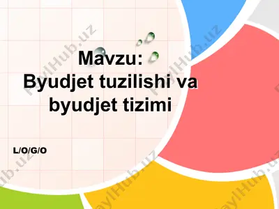 byudjet tuzilishi va byudjetizimi — PPTX