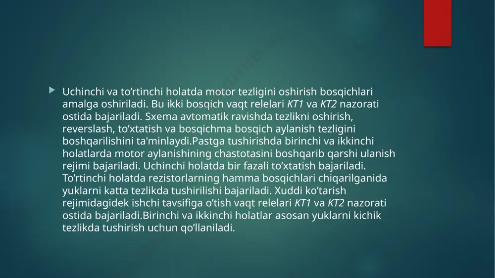 kran mehanizmlari magnit kontrollerli boshqariluvchi elektr yuritmalari - Page 4