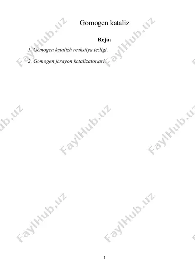 gomogen kataliz — DOCX