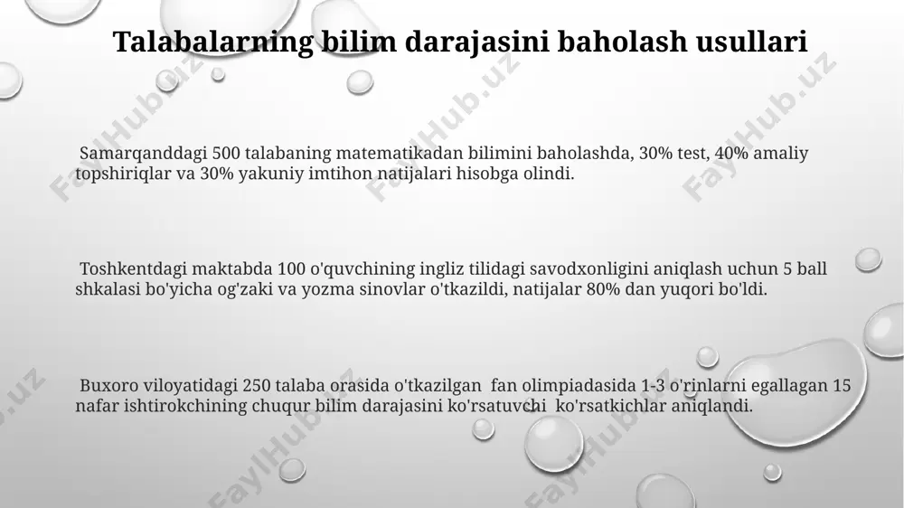 o‘quvchilar bilimlarini baholash - Page 3