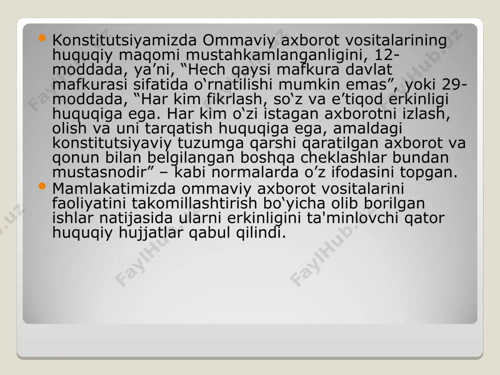 ommaviy axborot vositalari konstitutsiyaviy asoslari - Page 5
