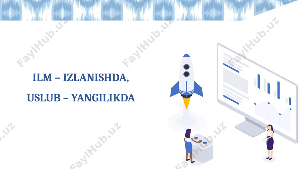 iy va zamonaviy usul-larni uyg‘unlash-tirgan holda dars o‘tish o‘ziga xoslik darslarni o‘ziga xos usulda, turli noan’-anaviy metodlar asosida tashkil qilish yaratuvchanlik o‘quvchilarning yoshi, qiziqishi va saviyasiga mos material yaratish o‘z metodikasini yaratish - bu agar oʻqituvchi ovziga xos tushuntirish uslubiga ega boʻlsa, material yaratayotganda oʻquvchilarning qiziqishi, yoshi kabilarni hisobga ola olsa, turli metodlardan foydalanib, an’anaviy va zamonaviy usullarni uyg‘unlashtirgan holda dars tashkil qilsagina, oʻz metodikasini yarata oladi. 7 respublika ta’lim markazi a.avloniy nomidagi ilmiy-tatqiqot instituti ijodkor o‘qituvchi uchun metodik tavsiyalar endi sizga ijodkor oʻqituvchi foydalanadigan metodik tavsiyalarni berib oʻtamiz. foydalanishda amal qilish zarur bo‘lgan talablar tavsiyalardan foydalanishda bir qancha talablar e’tiborga olinishi zarur. 9 metodlar mavzuni mustahkamlovchi bo‘lishi, ya’ni darsni to‘ldiruvchi vosita bo‘lmasligi natijalarga mohirlik bilan yakun yasalishi maqsad aniq, amaliyot bilan bog‘langan bo‘lishi o‘quvchilar topshiriq bajarayotganida kuzatuvchi va hamkor bo‘lishi topshiriq shartlar aniq va qiziqarli tushuntirilishi ? siz qanday matn tuzgan bo‘lardingiz? kecha maktab o‘quvchisi edim. adabiyot fani o‘qituvchimizning …