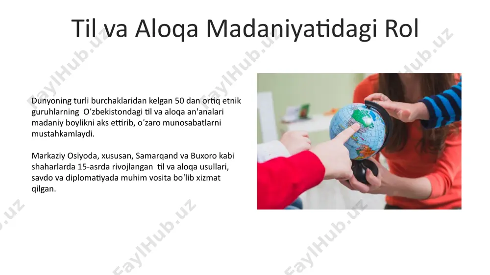 dunyo xalqlari madaniyatidagi umumiylik va farqlar mavzusiga - Page 5