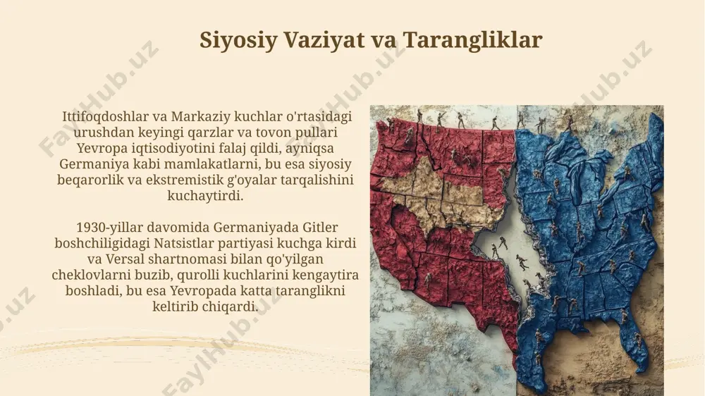 i inflyatsiya va ommaviy ishsizlikka duch keldi, bu esa fashistlar partiyasining ommalashishiga sabab boʻldi. e'tiboringiz uchun rahmat @taqdimot_robot image2.jpg image3.jpg image4.jpg image5.jpg image6.jpg image7.jpg image8.jpg image9.jpg