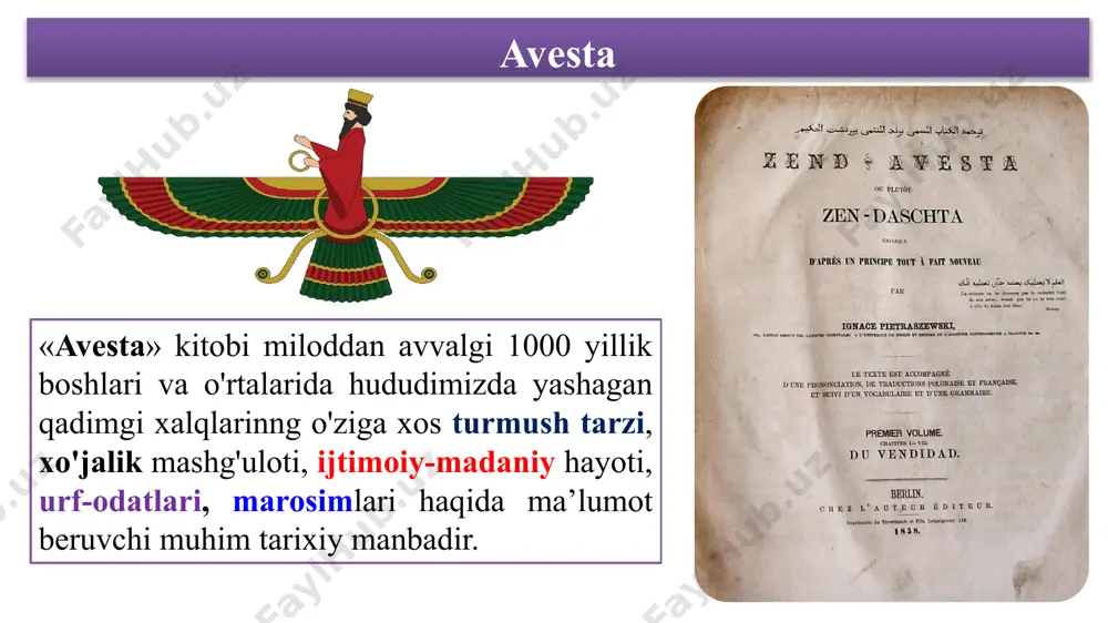 avesta- qadimgi tarixni o`rganishda noyob manba - Page 4