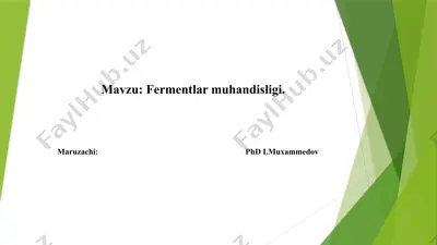 fermentlar muhandisligi — PPTX
