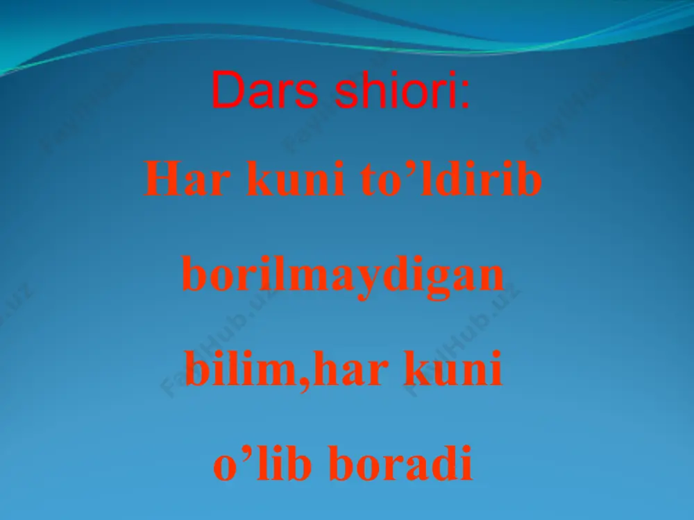 lari,o’sishi va rivojlanishi, ahamiyati haqida aytib o’tishadi,to’g’ri va aniq javoblar uchun smayllar bilan baholanadi. b)savol - javob 1 yantoq qaerda o’sadi? 2 yeryong’oq bir yillik o’t, barglari murakkab 3 burchoqdoshlardan necha turi qizil kitobga kiritilgan 4 tuganak bakteriyalar ildizda yashab, erkin azotni o’zlashtiradi . . yangi mavzu bayoni gul formulasi : gk(5) gt(5) ch5 u1 ituzumdoshlar oilasi yer kurrasining mo’tadil iqlimi mintaqasida va tropiklarda keng tarqalgan. u 80 turkumga oid 3000 ga yaqin turni o’z ichiga oladi. o’zbekistonda ituzumdoshlarga mansub 11turkumga oid 36 tur o’simlik o’sadi. ituzumdoshlarning ko’pchiligi bir yillik va ko’p yillik o’tlar, qisman yarim butalar yoki butalardir. ildizi - o’qildiz tizimli. poyasi tik, yonboshlab yoki yotib o’suvchi, ba’zan shakli o’zgargan yer osti navdalarni hosil qiladi. barglari oddiy, butun yoki bo’lingan. mevasi rezavor yoki ko’sakcha. qora ituzum ituzum turkumiga oid bir yillik o’t. uni paxtazorlarda, polizlarda va boshqa ekinzorlarda, tashlandiq yerlarda va hatto yo’l yoqalarida ham uchratish mumkin. qora …