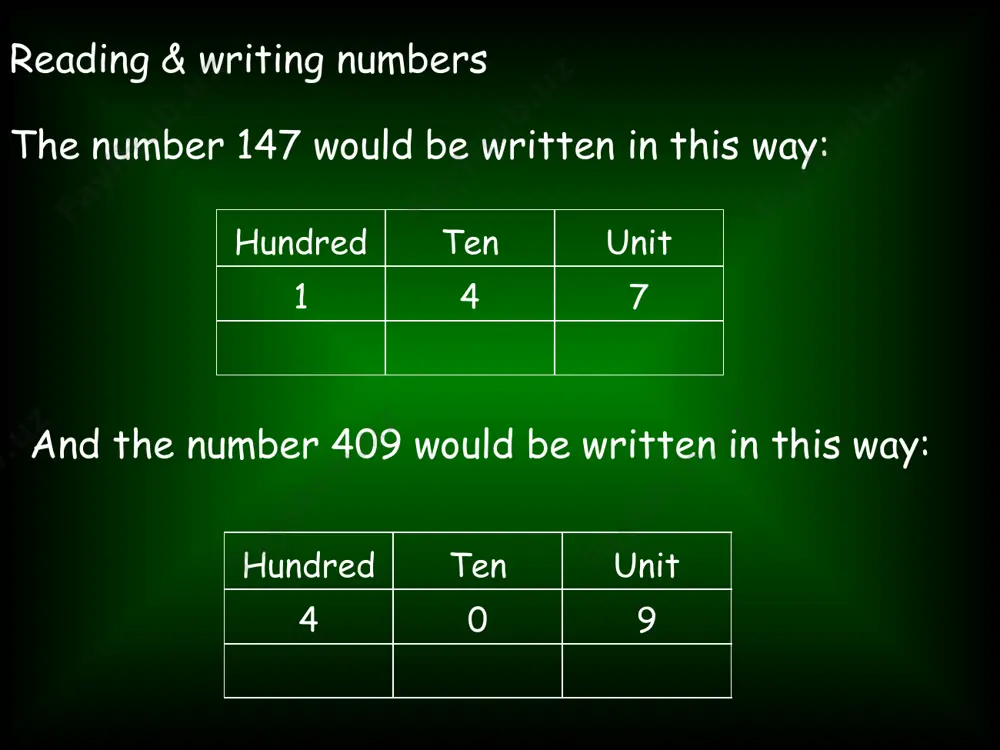 reading & writing numbers - Page 4