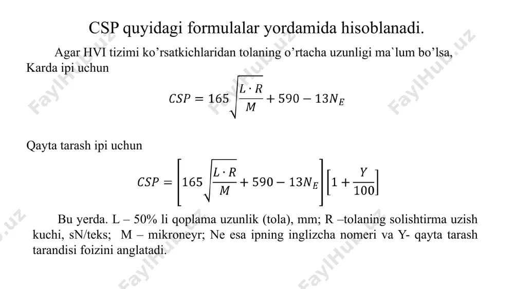 csp va rkm ko‘rsatkichlarini aniqlash orqali ip pishiqligini bashorat qilish - Page 5