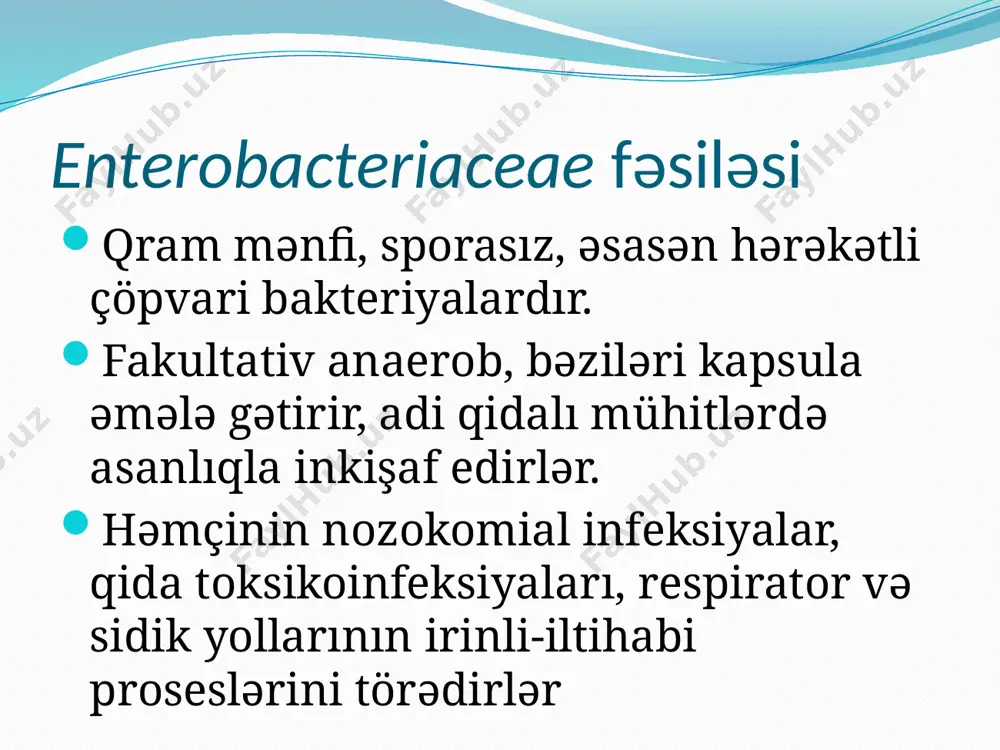 oksin – termolabil və termostabil enterotoksinlər daha ətraflı öyrənilib. onların sintezi plazmidlərdə yerləşən xüsusi ent-genlərilə kodlaşdırılır. eyni plazmiddə kodlaşdırıldığı üçün hər iki toksin eyni zamanda sintez edilir. lt-enterotoksin təsir mexanizminə, hətta antigen quruluşuna görə vəba törədicilərinin xolerogen ekzotoksininə bənzəyir. st-enterotoksinin diaregen təsir mexanizmi isə enterositlərin daxilində quanilattsiklazanın aktivləşməsi və nəticədə siklik quanozinmonofosfotın miqdarının artması ilə izah edilir. enteropatogen bağırsaq çöpləri (epbç) epbç əsasən bir yaşa qədər uşaqlarda ishal törədir. bu xəstəlik əvvəllər «toksik dispepsiya» adı ilə tanınırdı. epbç 20-yə qədər o-seroqrupunun ,əsasən, o55 , o111, o119 ,o127 , o128 və s. seroqruplarını nümayəndələridir. epbç törətdiyi xəstəliklər əsasən təmas-məişət yolu ilə ötürülür , bəzən xəstəxanadaxili infeksiyalar kimi doğum şöbələrində və südəmər uşaqların süni qidalandırma şöbələrində müşahidə edilir. epbç patogenliyi onların səthindəolan xüsusi adhezinlər-xarici membran zülalları ilə təmin edilir. bu adhezinlərin bağırsaq epiteli ilə qarşılıqlı təsiri onların sitoplazması daxilində filamentoz aktinin toplanması ilə nəticələnir ki, bu da bağırsaq xovlarının destruksiyasına səbəb olur. …