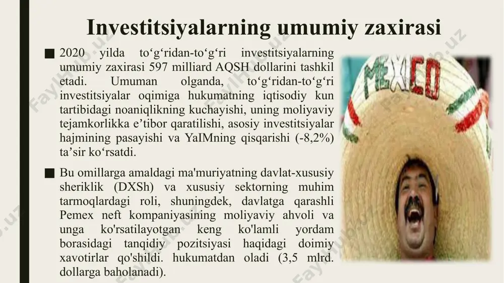 meksika va o‘zbekistonning investitsiya siyosati - Page 5