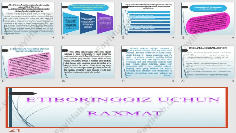 o’zbekiston respublikasining inson huquqlari bo’yicha xalqaro hamkorligi - Page 4