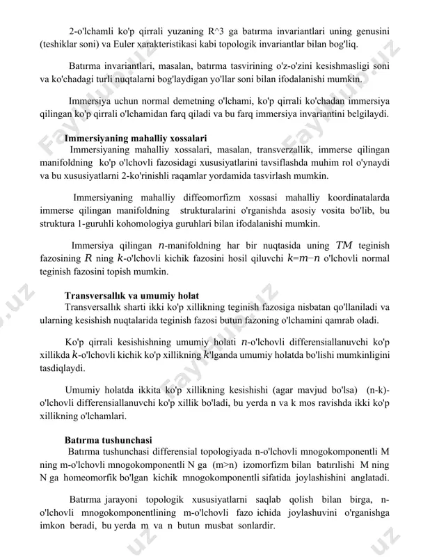 differensial topologiyadan botirish va joylashtirish - Page 3
