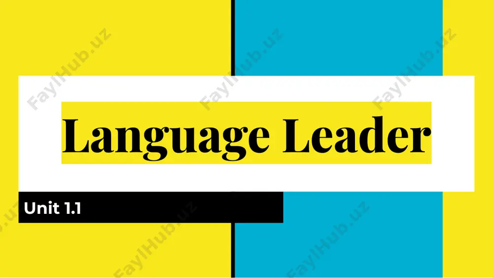 language leader unit 1.1 - Page 2