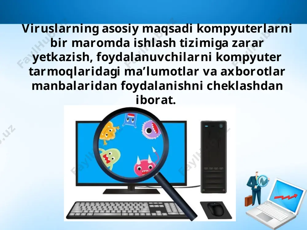 kompyuter viruslari va virusdan himoyalash usullari 11-sinf - Page 3