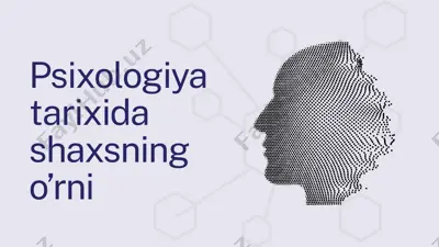 psixologiya tarixida  shaxsning o’rni — PPTX