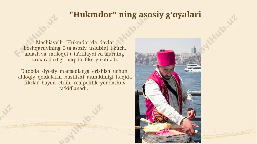 makiavellining "xukmdor" asari bo'yicha taqdimot tayyorlash - Page 4
