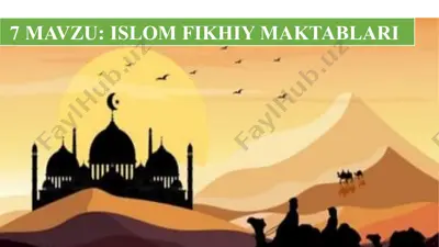 islom fikhiy maktablari — PPTX