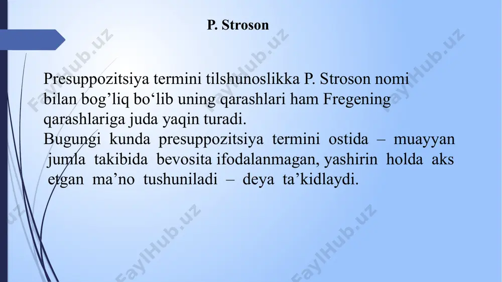 oʻzbek tilida pressupozitsiyaning ifodalanishi muammosi tadqiqi - Page 5
