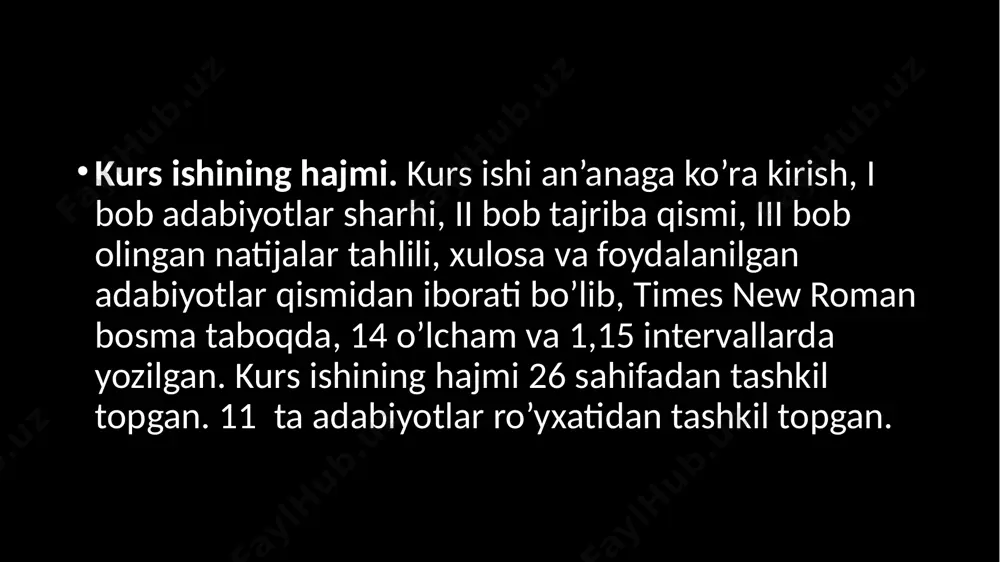o’lgam lampasi 2.ko’zgular polixrom yorug’likdan bir xil rangli yorug’likni tanlab beruvchi,selektor vazifasini bajaruvchi nursuzgichlar. 4.kyuvetalar – optik shishadan yasalgan va taxlil eritma solinadigan, aniq qalinlikdagi idishlar 5.optik zichlik o’lchanadigan 5k - kompensatsion, 5a – o’lchov diafragmalar. 6.fotoelementlar. 7.galvanometr yoki milliampermetr. . murakkab aralashmadagi komponentlarning nur yutilishi bir xil to’lqin uzunligida bo’lsa, yutilish maksimumlari bir birini qoplasa. masalan: aralashmadagi s va d yutilish bandlarini qo’shilgan holati xulosa 1.kurs ishini o’rganishda quyidagi xulosalar kelib chiqadi.fotokolorimetrik va spektrofotometrik usullarning o‘xshashlik va farq qiladigan tomonlari quyidagilardan iborat: 2.o‘xshashligi: bu ikkala usul ham absorbsion, ya’ni nur yutilish usullari qatoriga kiradi. bu ikkala usul ham elektron energiyani yutib to‘yingan orbitaldan to‘yinmagan orbitalga o‘tishiga asoslangan 3.farqi: fotokolorimetrik usul rangli eritmalar tomonidan nomonoxromatik ko‘zga ko‘rinadigan nurning yutilishiga, spektrofotometrik usul esa rangli va rangsiz eritmalar tomonidan ko‘zga ko‘rinadigan va ultrabinafsha monoxromatik nurning yutilishiga asoslangan image1.png image2.png image3.jpeg image4.jpeg image5.jpeg /docprops/thumbnail.jpeg