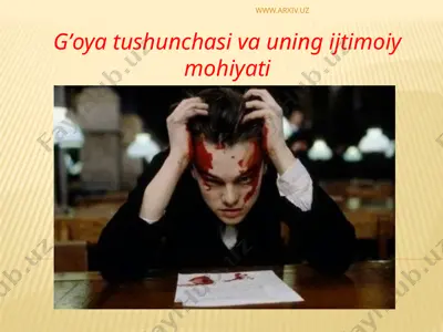 g’oya tushunchasi va uning ijtimoiy mohiyati — PPTX