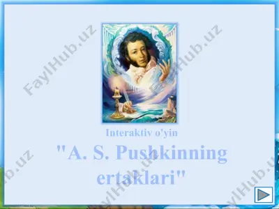 a. s. pushkinning ertaklari — PPTX
