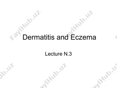 dermatitis and eczema — PPT