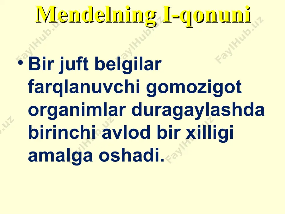 umumiy genetika asoslari. genlarni o’zaro ta’siri. - Page 5