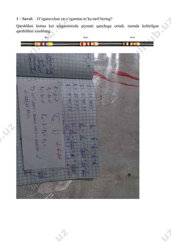 o‘tkazuvchanlik zonasi deb ataladi, ya’ni mos energiyaga ega bo‘lgan elektronlar, tashqi elektr maydoni ta’sirida yarimo’tkazgich hajmida harakatlanishlari mumkin. bunda ular elektr o‘tkazuvchanlik yuzaga keltiradilar. o‘tkazuvchanlik zonasidagi biror energiyaga mos keladigan elektronlar o‘tkazuvchanlik elektronlari yoki erkin zaryad tashuvchilar deb ataladilar. quyidagi ruxsat etilgan zona valent zona deb ataladi. absolyut nol temperaturada (0 k) yarimo’tkazgichning valent zonasidagi barcha sathlar elektronlar bilan to‘lgan, o‘tkazuvchanlik zonasidagi sathlar esa elektronlardan xoli bo‘ladi. xususiy elektr o‘tkazuvchanlik. yarimo’tkazgichli elektronika maxsulotlarining deyarli 97 % kremniy asosida yasaladi. 1.2–rasmda kiritmasiz kremniy panjarasining soddalashtirilgan modeli (a) va uning zona energetik diagrammasi (b) keltirilgan. agar yarimo’tkazgich kristalli tarkibida kiritma umuman bo‘lmasa va kristall panjaraning tuzulmasida nuqsonlar (bo‘sh tugunlar, panjara siljishi va boshqalar) mavjud bo‘lmasa, bunday yarimo’tkazgich xususiy deb ataladi va i harfi bilan belgilanadi. bir vaqtning o‘zida valent zonada bo‘sh sath hosil bo‘ladi va valent elektronlar o‘z energiyalarini o‘zgartirishlariga, ya’ni valent zonasining biror ruxsat etilgan sathidan boshqasiga o‘tishiga imkon yaratiladi. shunday …