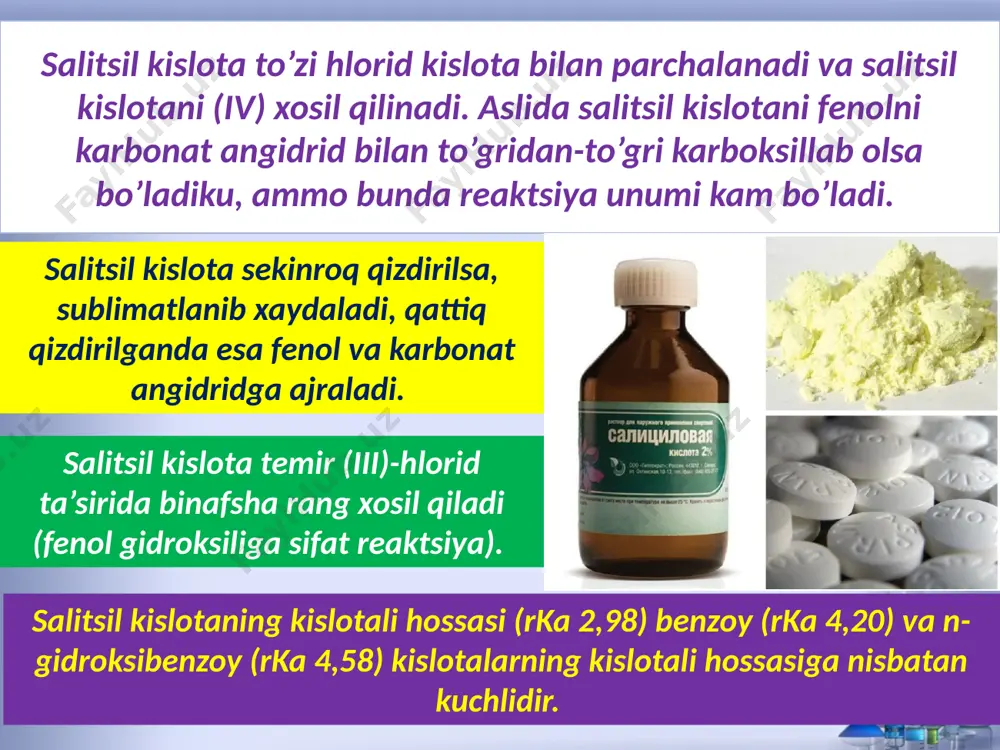 salitsil kislota va amino benzoy kislota - Page 5