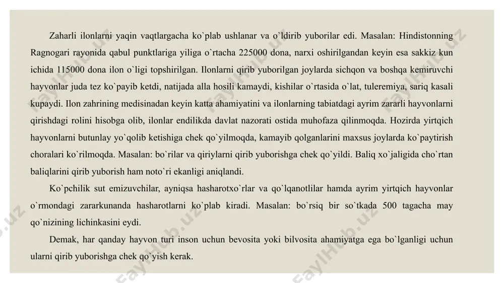 biosferada xordali hayvonlarning tutgan o‘rni - Page 5