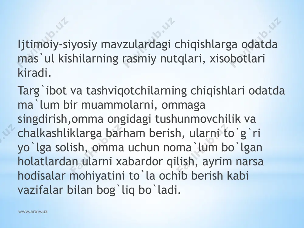 ommaviy nutq tayyorlash qoidalari - Page 5