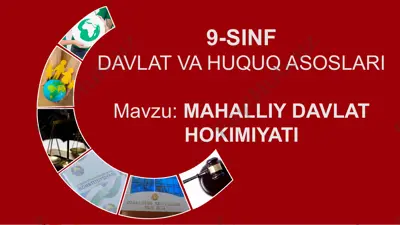 davlat va huquq asoslari - mahalliy davlat hokimiyati — PPTX