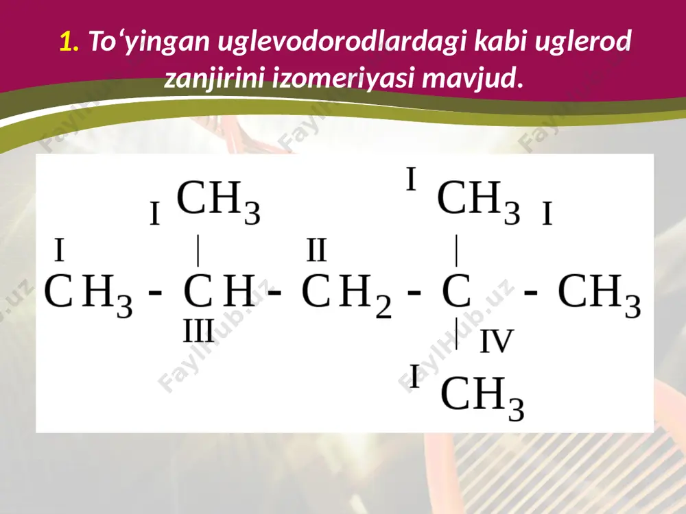 alkenlarning izomeriyasi va olinishi. 10 - sinf - Page 3